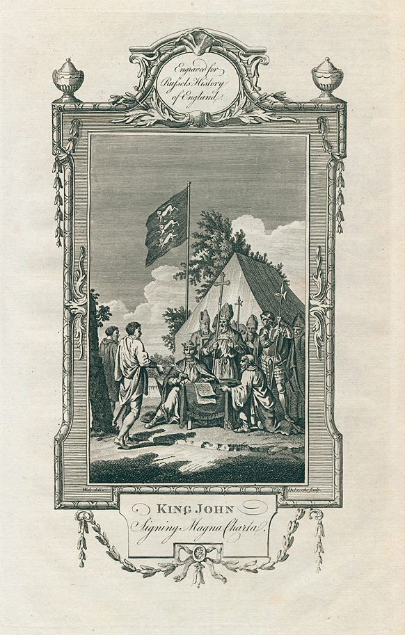 King John signing the Magna Carta, 1781