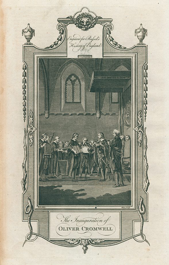 Inauguration of Oliver Cromwell (in 1657), 1781