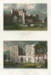 Wales, Llanthony Priory, (2 views), 1830