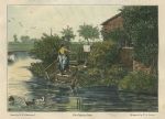 Oxfordshire, the Dipping Place, life on the Thames, 1874