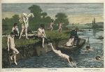 Oxfordshire, Boys Bathing, life on the Thames, 1874