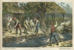 Oxfordshire, Sheep Washing, life on the Thames, 1874