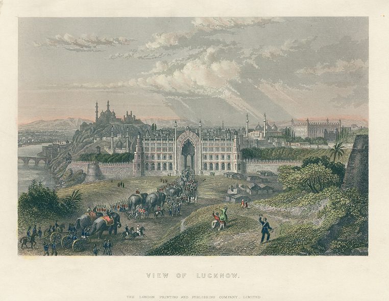 India, Lucknow view, 1860
