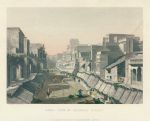 India, Agra street view, 1860