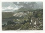 Italy, Lake and Town of Nemi, 1832