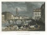 Italy, Florence, Ponte Santa Trinita, 1832