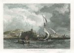 Italy, Naples, from the sea, 1832