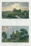 Wales, Monmouthshire, Caldicot Castle & Sudbrook Chapel, (2 views), 1830