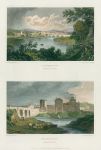 Wales, Monmouthshire, Caerleon & Newport, (2 views), 1830