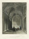 Gloucester Cathedral, Cloisters, 1836