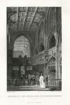 Lancashire, Manchester Collegiate Church interior, 1845