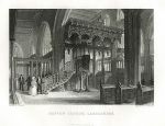 Lancashire, Sefton Church interior, 1845