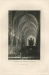 Devon, Exeter Cathedral interior, 1845