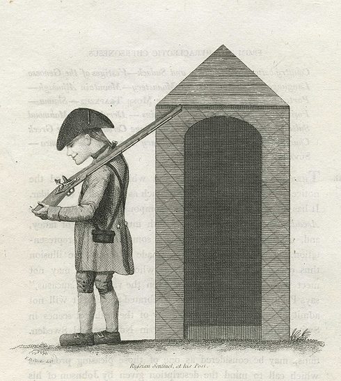 Russian Sentry, at his post, 1810