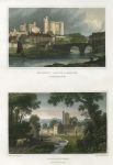 Wales, Carmarthenshire, Kidwelly Castle & Llanstephan, (2 views), 1830