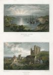 Wales, Pembrokeshire, Milford Haven & Newport, (2 views), 1830