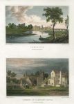 Wales, Glamorganshire, Cardiff & Llandaff Castle, (2 views), 1830