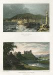 Wales, Cardiganshire, Aberearon & Newcastle Emlyn, (2 views), 1830