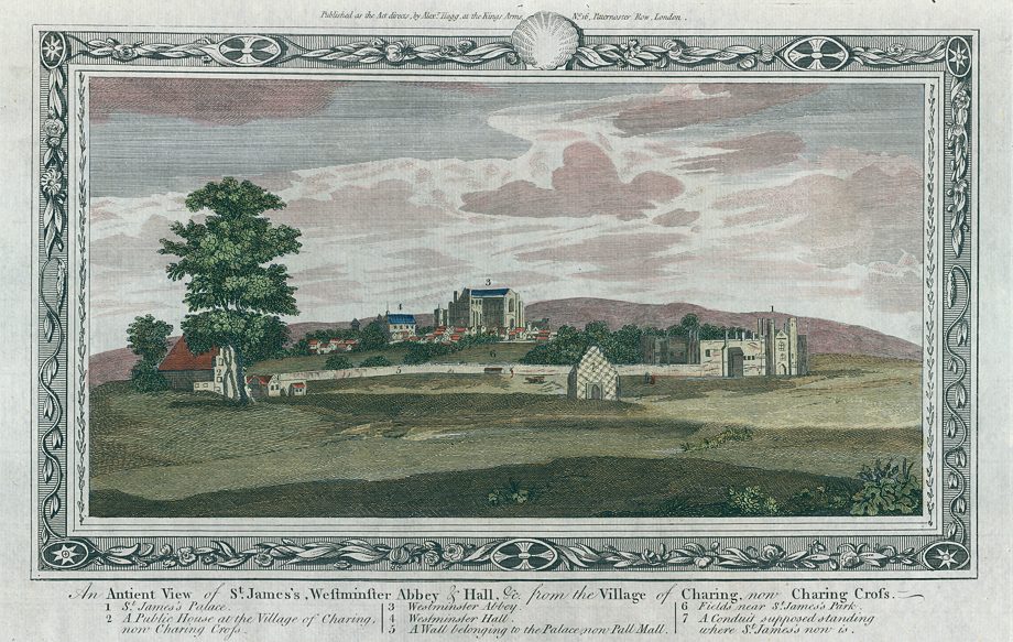 London, Westminster and St.James from Charing Cross village, 1786