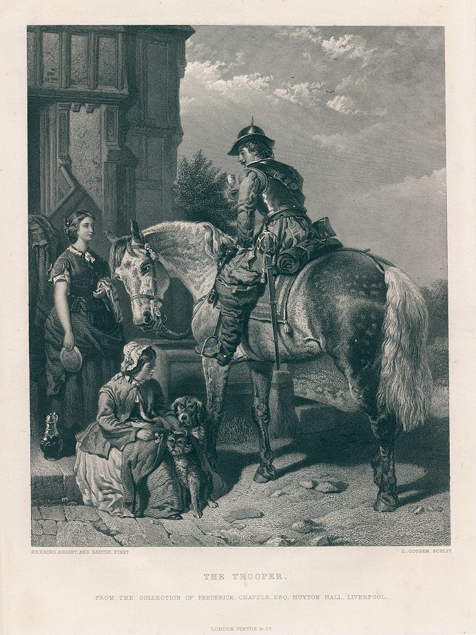 The Trooper, (English Civil War interest), 1866
