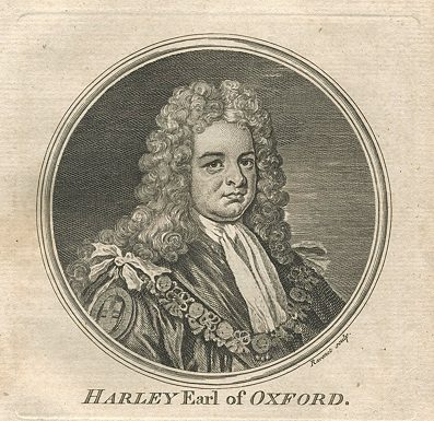 Harley, Earl of Oxford, portrait, 1759