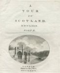 Tour in Scotland, title page, 1776