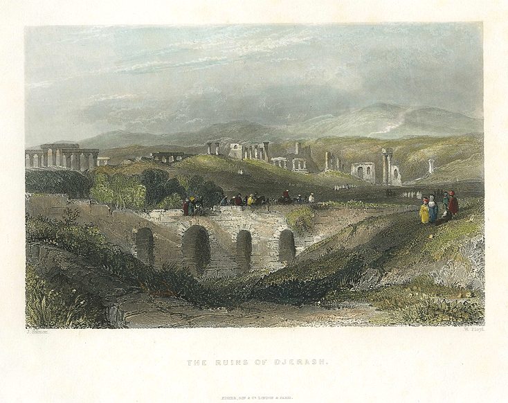 Holy Land, Ruins of Djerash, 1837