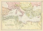 Mediterranean Sea map, 1882