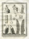 Siberia, sculpture and monuments found in ancient tombs, 1760