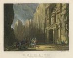 Jordan, Petra ruins, 1836