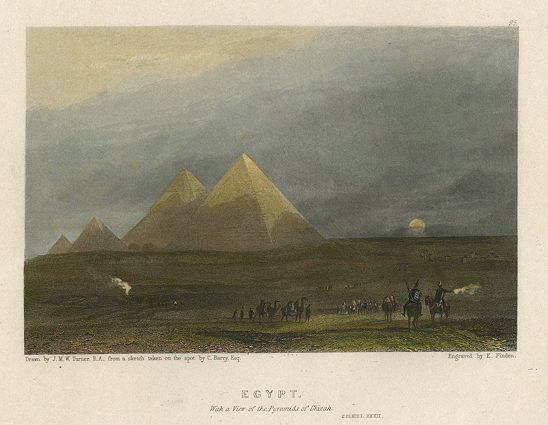 Egypt, Pyramids, 1836