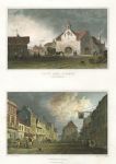 Wales, Ruthin Town Hall & Wrexham, (2 views), 1830