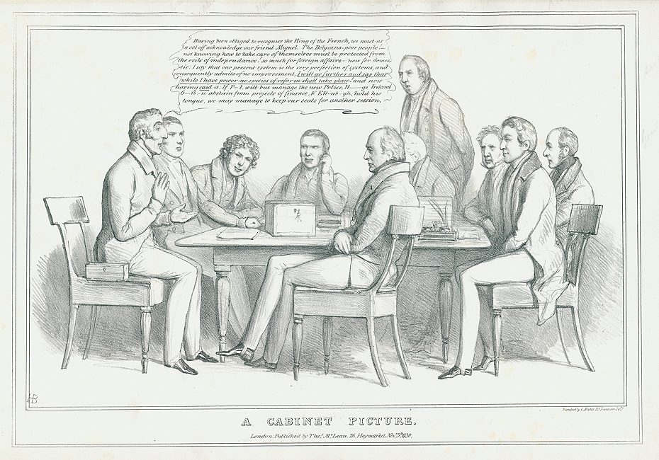 'A Cabinet Picture', John Doyle, HB Sketches, Nov 5, 1830