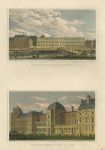 Paris, Vue du Louvre du Palais de L'Institut & Palais des Tuileries, 1840
