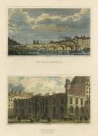 Paris, Pont de la Tournelle & Chateau D'Eau, 1840