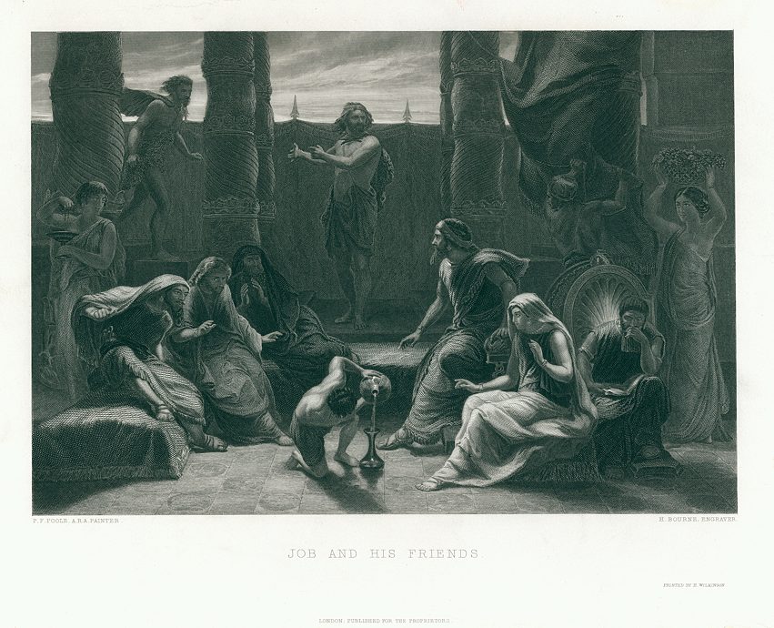 Job and his Friends, 1854