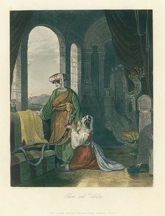 Selim and Zuleika (Byron's 'The Bride of Abydos'), 1855