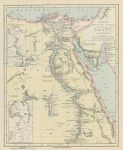 Egypt map, 1881