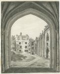 London, Lambeth Palace from the Gateway, 1796