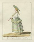 Russia, Moscow, Wife of a Russian Merchant in her Gala Dress, 1796