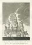 Russia, Moscow, Church of St.Basil, 1796