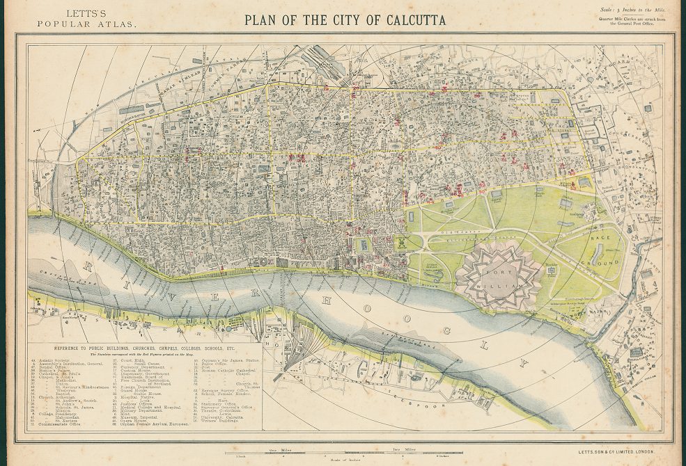 India, Calcutta plan, 1881