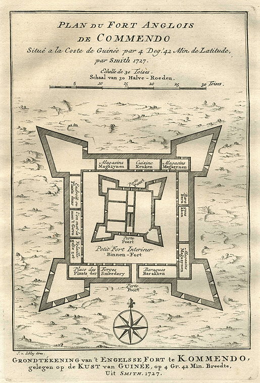 West Africa, English Fort of Commendo, 1760