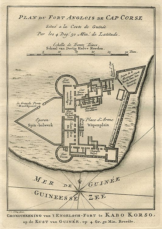 West Africa, English Fort of Cap Corse, 1760