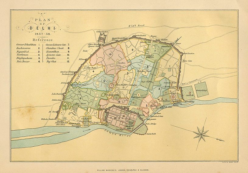 India, Delhi plan, 1860