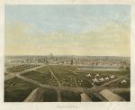 India, Calcutta general city view, chromolithograph, about 1880