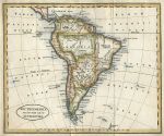 South America map, 1814