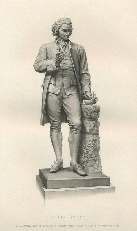 Dr. Priestley, after a sculpture by Williamson, 1877