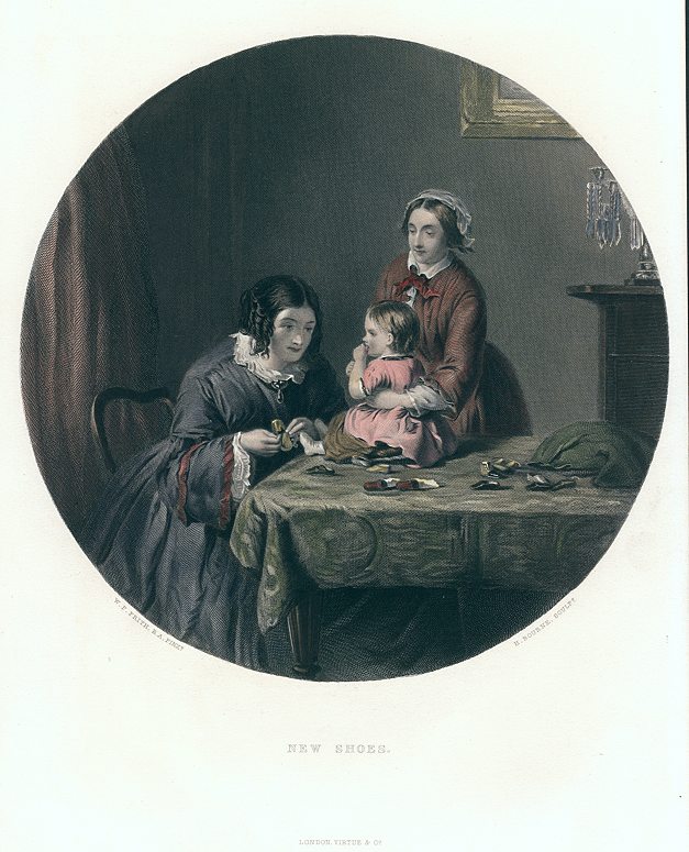 New Shoes, (with baby), 1866