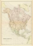 North America map, 1882